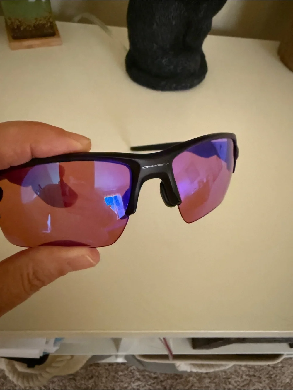 Oakley FLAK 2.0 Sunglasses Matte Black / Prizm Dark Golf Lens Like New